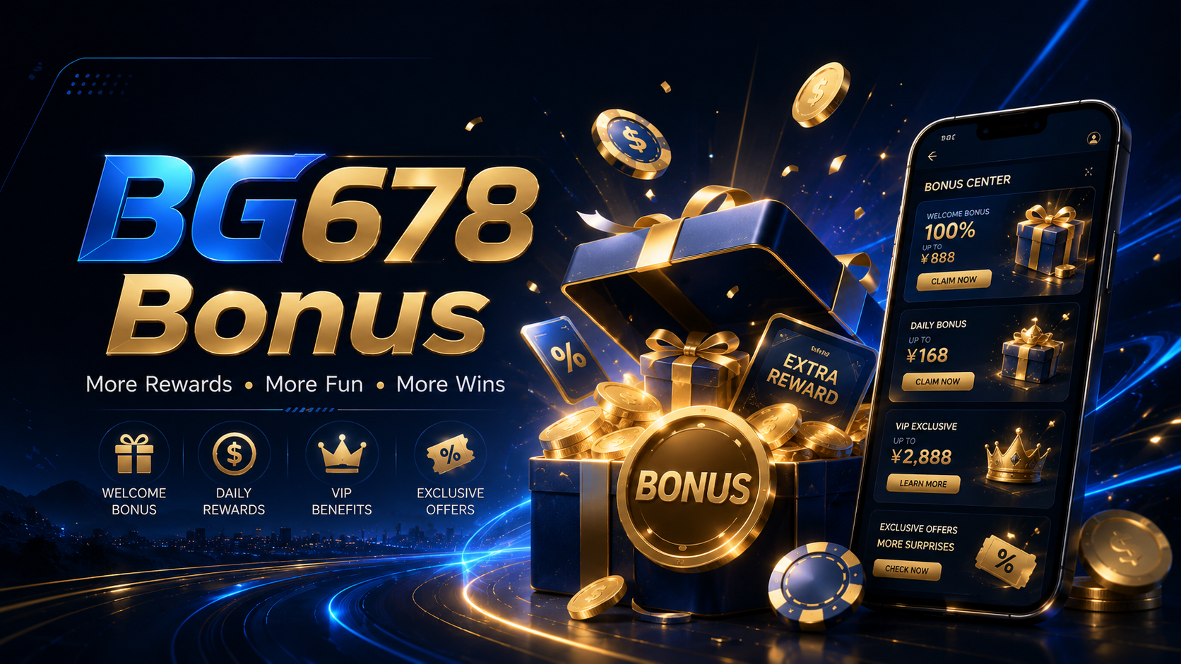 BG678 bonus and rewards information