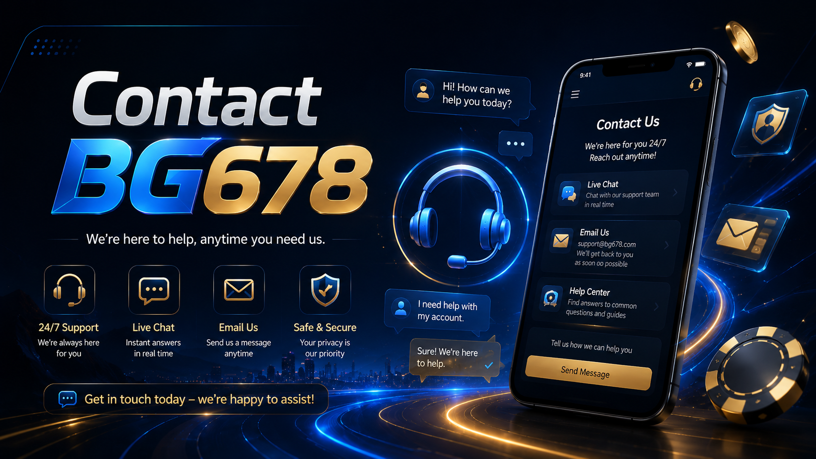 Contact BG678 support information