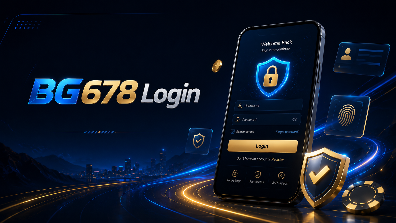 BG678 Login secure account access